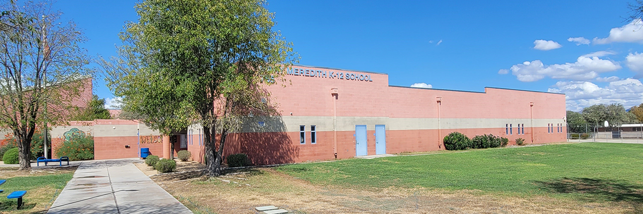 outside of school building